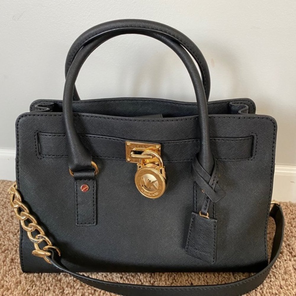 LIKE NEW Michael Kors Hamilton Satchel Bag